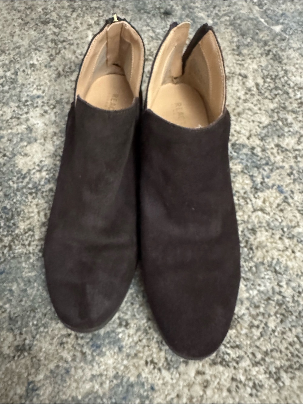 Reaction Kenneth Cole Black Suede Ankle Booties